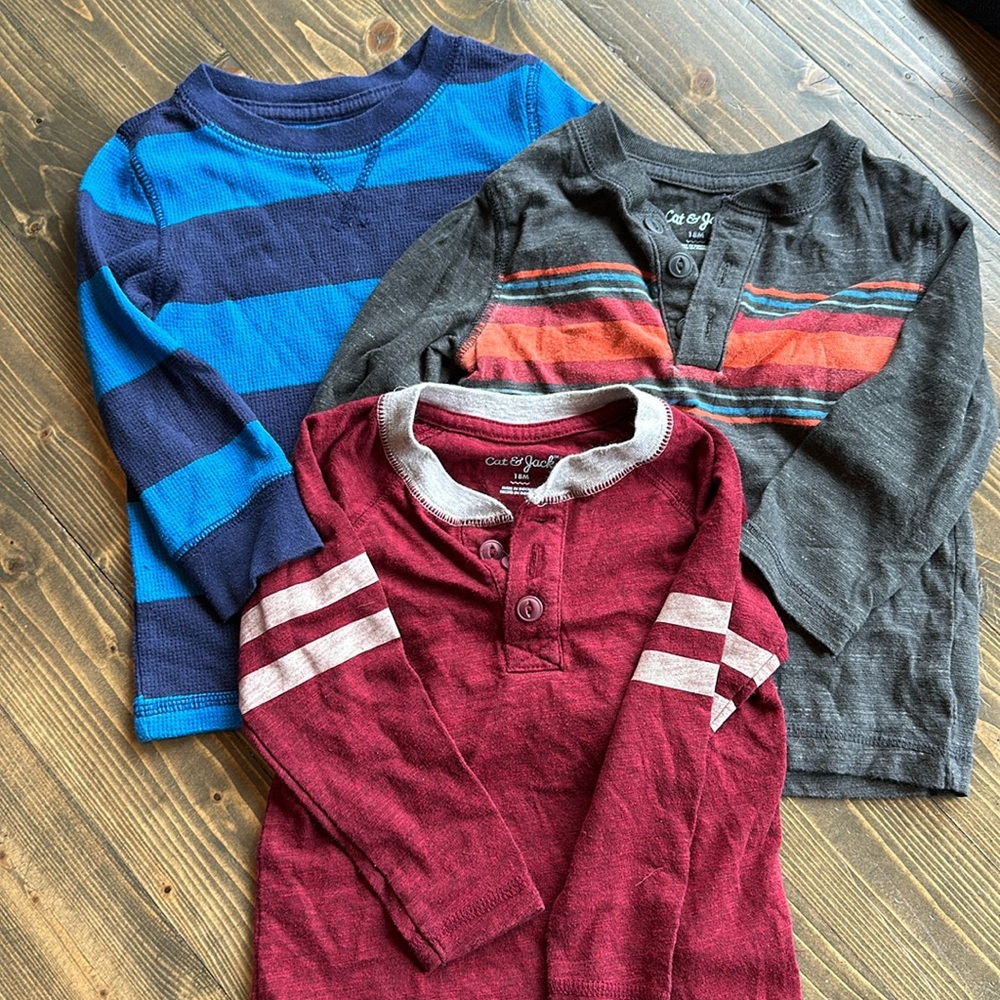 Set of 3 boys winter shirts
